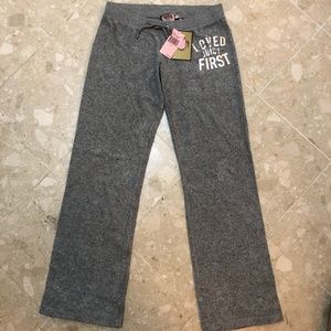 NWT Juicy Couture Gray Terrycloth Track Pants (S)